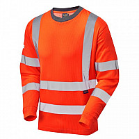 RIVERTON ISO 20471 Cl 3 Comfort Sleeved T-Shirt HV ORANGE