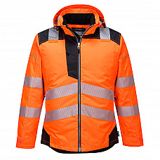 T400 Orange/Black PW3 Hi-Vis Winter Jacket