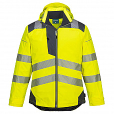 T400 Yellow/Grey PW3 Hi-Vis Winter Jacket