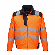 T402 Orange/Black PW3 Hi-Vis Softshell (3L)