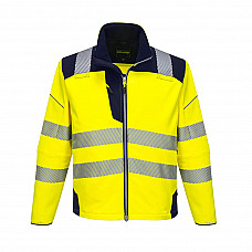 T402 Yellow/Navy PW3 Hi-Vis Softshell (3L)