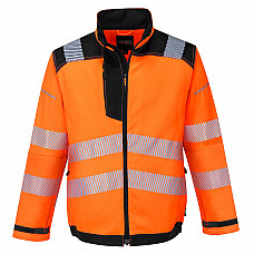 T500 Orange/Black PW3 Hi-Vis Work Jacket