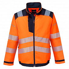 T500 Orange/Navy PW3 Hi-Vis Work Jacket