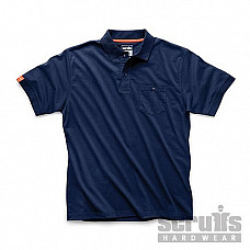 Scruffs Eco Worker Polo Navy