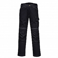 T601 Black Short PW3 Work Trousers