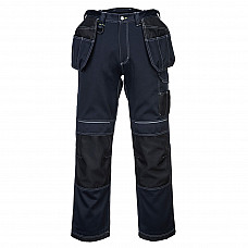 T602 Navy/Black Short PW3 Holster Work Trousers