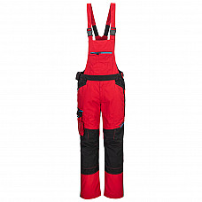 T704 Deep Red WX3 Bib and Brace