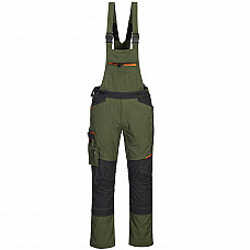 T704 Olive Green WX3 Bib and Brace