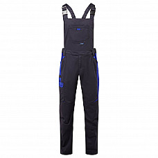 T746 Dark Navy WX3 Industrial Wash Bib and Brace