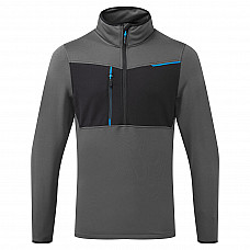 T755 Metal Grey WX3 Half Zip Tech Fleece