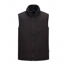 TK22 Black Print and Promo Softshell Gilet (2L)