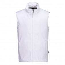 TK22 White Print and Promo Softshell Gilet (2L)