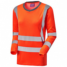 LYDFORD ISO 20471 Cl 3 Comfort Women's Sleeved T-Shirt HV ORANGE