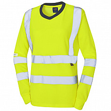 LYDFORD ISO 20471 Cl 3 Comfort Women's Sleeved T-Shirt HV YELLOW