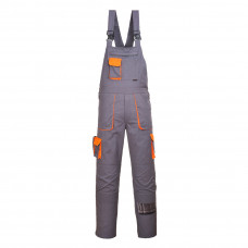 TX12 Grey Tall Portwest Texo Contrast Bib and Brace