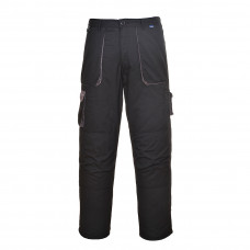 TX16 Black Portwest Texo Contrast Trousers - Lined