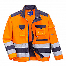 TX50 Orange/Navy Lille Hi-Vis Contrast Bomber Jacket