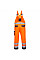 TX52 Orange/Navy Dijon Hi-Vis Contrast Work Bib and Brace