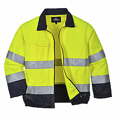 TX70 Yellow/Navy Madrid Hi-Vis Contrast Bomber Jacket