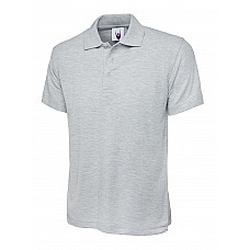 UC101 Heather Grey Classic Poloshirt