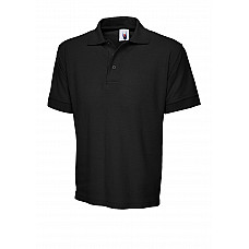 UC102 Black Heavyweight Poloshirt