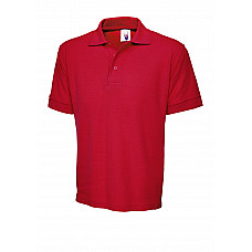 UC102 Red Heavyweight Poloshirt