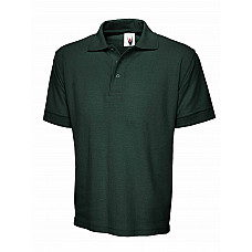 UC104 Bottle Green Heavyweight Cotton Poloshirt