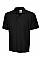 UC104 Black Heavyweight Cotton Poloshirt