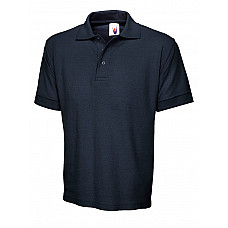 UC104 Navy Heavyweight Cotton Poloshirt