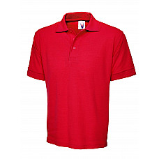 UC104 Red Heavyweight Cotton Poloshirt