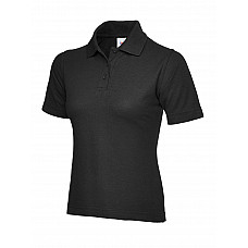 UC106 Black Ladies Classic Poloshirt