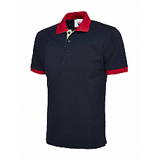 UC107 Navy Contrast Poloshirt