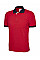 UC107 Red Contrast Poloshirt