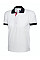 UC107 White Contrast Poloshirt