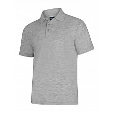 UC108 Heather Grey Deluxe Poloshirt