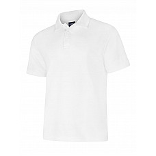 UC108 White Deluxe Poloshirt