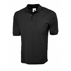 UC112 Black Classic Cotton Poloshirt