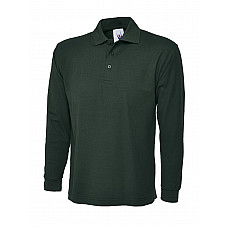 UC113 Bottle Green Longsleeve Classic Poloshirt