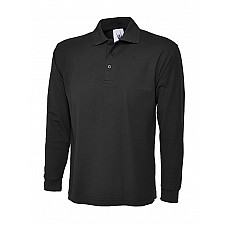 UC113 Black Longsleeve Classic Poloshirt