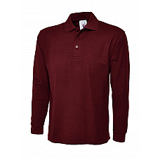 UC113 Maroon Longsleeve Classic Poloshirt