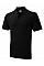 UC114 Black Mens Active Cotton Poloshirt