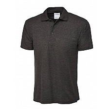 UC114 Charcoal Mens Active Cotton Poloshirt