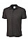 UC114 Charcoal Mens Active Cotton Poloshirt