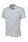 UC114 Heather Grey Mens Active Cotton Poloshirt