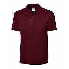 UC114 Maroon Mens Active Cotton Poloshirt