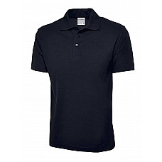 UC114 Navy Mens Active Cotton Poloshirt