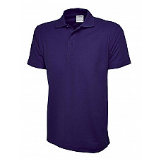 UC114 Purple Mens Active Cotton Poloshirt