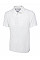 UC114 White Mens Active Cotton Poloshirt