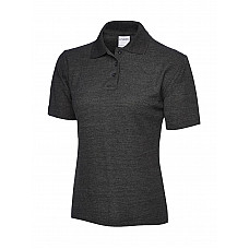 UC115 Charcoal Ladies Active Cotton Poloshirt