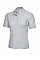 UC115 Heather Grey Ladies Active Cotton Poloshirt